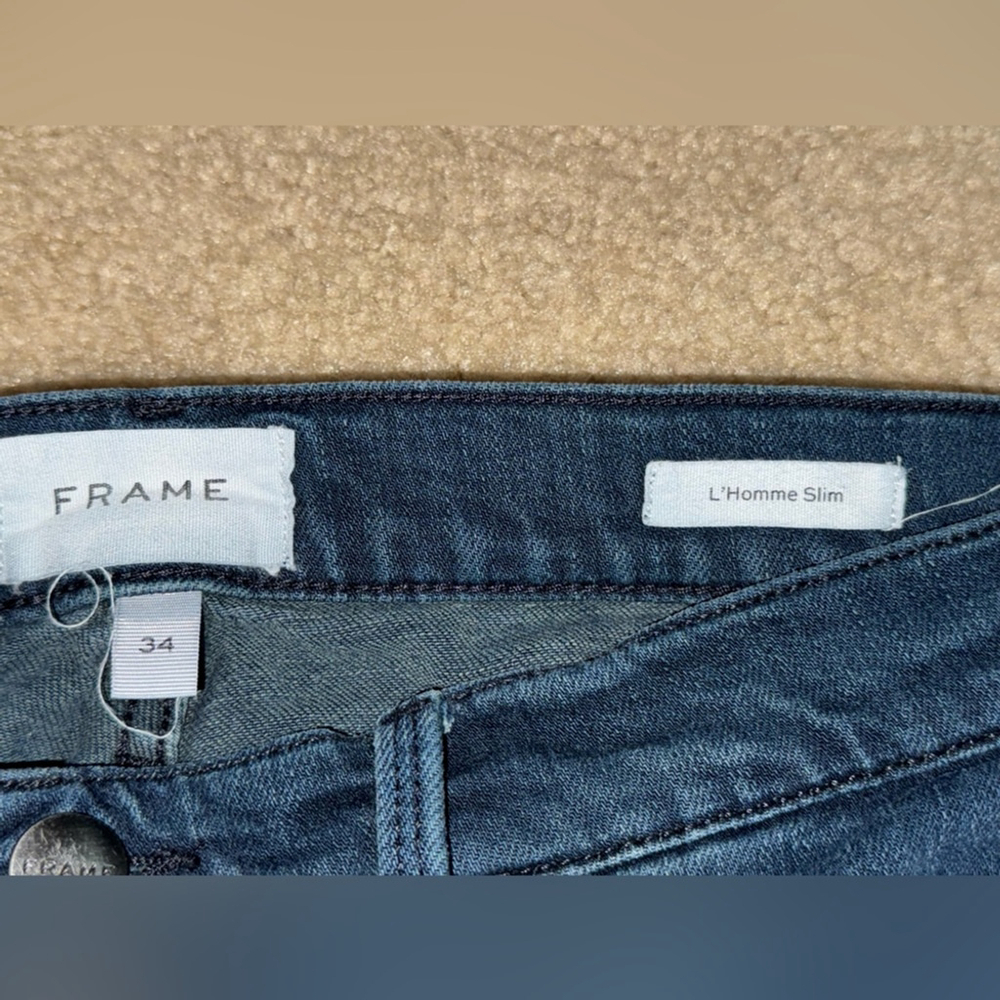 Frame Demin L'Homme Slim fit Dark Wash Men's Jeans Size 34 - Picture 4 of 9